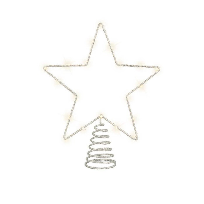 PUNTALE STELLA CON LED SILVER